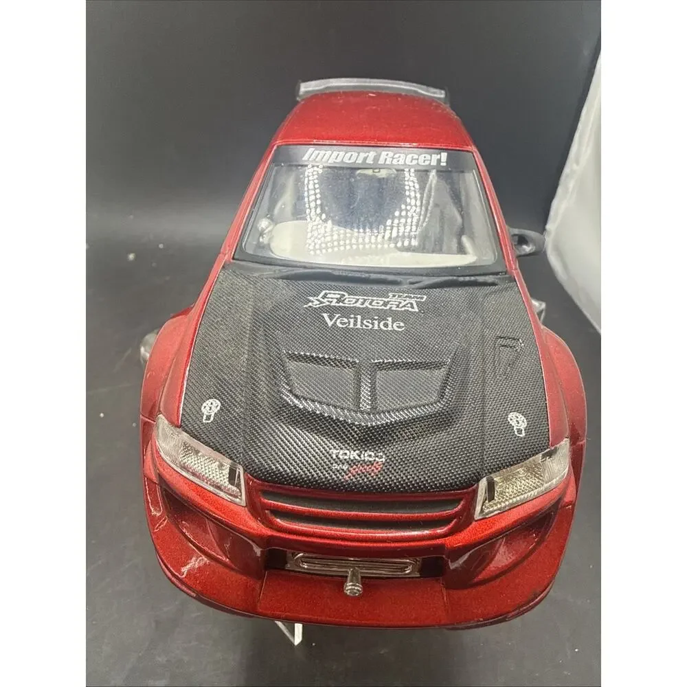 Jada Import Racer 1:24 Mitsubishi Lancer Evolution Diecast Red Veilside Evo RHD